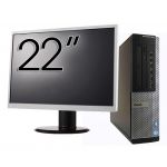 Pachet Calculator Second Hand DELL OptiPlex 7010 Desktop, Intel Core i7-3770 3.40GHz, 8GB DDR3, 240GB SSD Nou + Monitor 22 Inch