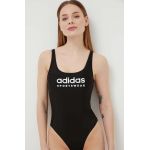 adidas costum de baie dintr-o bucată culoarea negru, cupă moale IQ3955