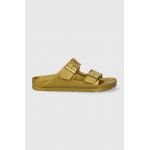 Birkenstock papuci Arizona EVA femei, culoarea auriu, 1022465