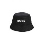 BOSS pălărie reversibilă pentru copii culoarea negru