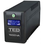 UPS TED Line Interactive 1600VA/900W, display LCD, 4 x Schuko
