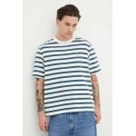Abercrombie & Fitch tricou din bumbac barbati, culoarea bej, modelator