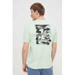 adidas tricou din bumbac bărbați, culoarea verde, cu imprimeu IN6237