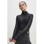 Answear Lab bluza femei, culoarea negru, neted