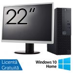 Pachet Calculator Refurbished DELL OptiPlex 3060 SFF, Intel Core i5-8400 2.80GHz, 8GB DDR4, 256GB SSD + Monitor 22 Inch + Windows 10 Home