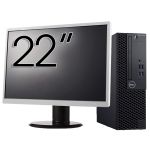 Pachet Calculator Second Hand DELL OptiPlex 3060 SFF, Intel Core i5-8400 2.80GHz, 8GB DDR4, 256GB SSD + Monitor 22 Inch