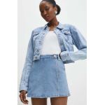 Answear Lab pantaloni scurti jeans femei, neted, high waist