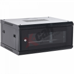 Cabinet metalic de perete 19', tip rack wallmount, 4U 600x450 mm, Xcab Negru
