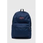 Jansport rucsac culoarea albastru marin, mare, neted