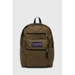 Jansport rucsac culoarea verde, mare, neted