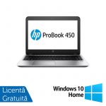 Laptop Refurbished HP ProBook 450 G2, Intel Core i5-5200U 2.20GHz, 8GB DDR3, 256GB SSD, 15.6 Inch HD, Webcam + Windows 10 Home