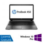 Laptop Refurbished HP ProBook 450 G2, Intel Core i5-5200U 2.20GHz, 8GB DDR3, 256GB SSD, 15.6 Inch HD, Webcam + Windows 10 Pro