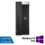 Workstation Refurbished DELL Precision T7810, 1x Intel Xeon 16 Core E5-2683 V4 2.10 - 3.00GHz, 32GB DDR4, 480GB SSD + 2TB HDD, nVidia Quadro K5200/8GB, DVD-RW + Windows 10 Pro