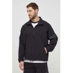adidas Originals bluză bărbați, culoarea negru, cu imprimeu  IS2818