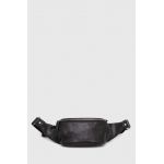 Answear Lab borseta de piele culoarea negru