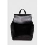 Answear Lab ghiozdan de piele femei, culoarea negru, mic, neted