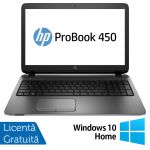 Laptop Refurbished HP ProBook 450 G3, Intel Core i3-6100U 2.30GHz, 8GB DDR3, 256GB SSD, DVD-RW, 15.6 Inch, Tastatura Numerica, Webcam + Windows 10 Home