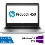 Laptop Refurbished HP ProBook 450 G4, Intel Core i3-7100U 2.40GHz, 8GB DDR4, 128GB SSD, 15.6 Inch Full HD, Webcam, Tastatura Numerica + Windows 10 Pro