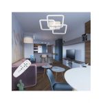LUSTRA LED LIVING EN GROSS, 80W CU 3 BRATE 3 CULORI+IR 580x150mm
