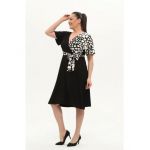Rochie batal, cu print pe o parte, en-gross