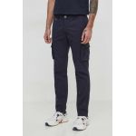 Aeronautica Militare pantaloni barbati, culoarea albastru marin, drept