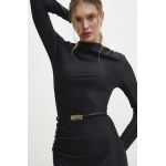 Answear Lab curea de piele femei, culoarea negru
