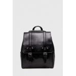 Answear Lab ghiozdan de piele femei, culoarea negru, mic, neted