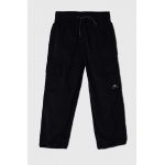 Abercrombie & Fitch pantaloni copii culoarea negru, cu imprimeu