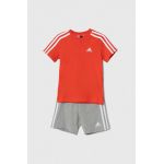 adidas set de bumbac pentru copii culoarea rosu