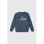 Vans bluza copii STYLE 76 CREW II culoarea verde, cu imprimeu