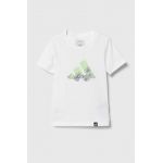 adidas tricou de bumbac pentru copii GIRLS TRAIN TEE culoarea alb