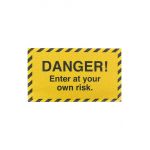 Artsy Doormats pres Danger Enter At Your Own 70 x 40 cm