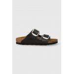 Birkenstock papuci Arizona Big Buckle femei, culoarea negru, 1027413