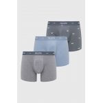 Hollister Co. boxeri 3-pack barbati, culoarea albastru marin