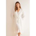 women'secret halat SENSE BRIDAL culoarea alb, 2537711