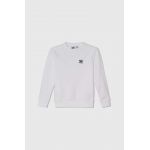 adidas Originals bluza copii culoarea alb, neted