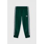 adidas Originals pantaloni de trening pentru copii culoarea verde, cu imprimeu