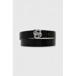BOSS curea de piele cu două fețe femei, culoarea negru 50517502