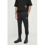 G-Star Raw pantaloni de trening culoarea negru, cu imprimeu