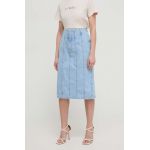 Silvian Heach fusta jeans midi, drept