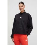 adidas bluză femei, culoarea negru, cu imprimeu IP2267