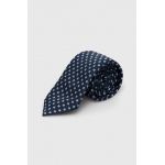 BOSS cravată de mătase culoarea bleumarin 50512605