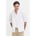 Hollister Co. camasa barbati, culoarea alb, cu guler button-down, regular