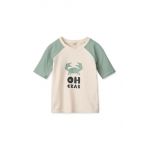 Liewood tricou de înot pentru copii Noah Placement Shortsleeve Swim Tee culoarea turcoaz