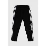 adidas Originals pantaloni de trening pentru copii culoarea negru, cu imprimeu