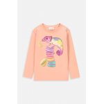 Coccodrillo longsleeve copii culoarea portocaliu