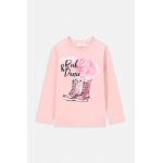 Coccodrillo longsleeve copii culoarea roz
