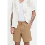 Hollister Co. pantaloni scurti barbati, culoarea bej