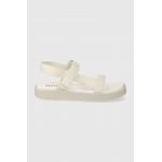 HUGO sandale Emma femei, culoarea bej, cu platforma, 50517560