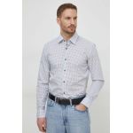 BOSS cămașă bărbați, culoarea alb, cu guler clasic, slim 50512653